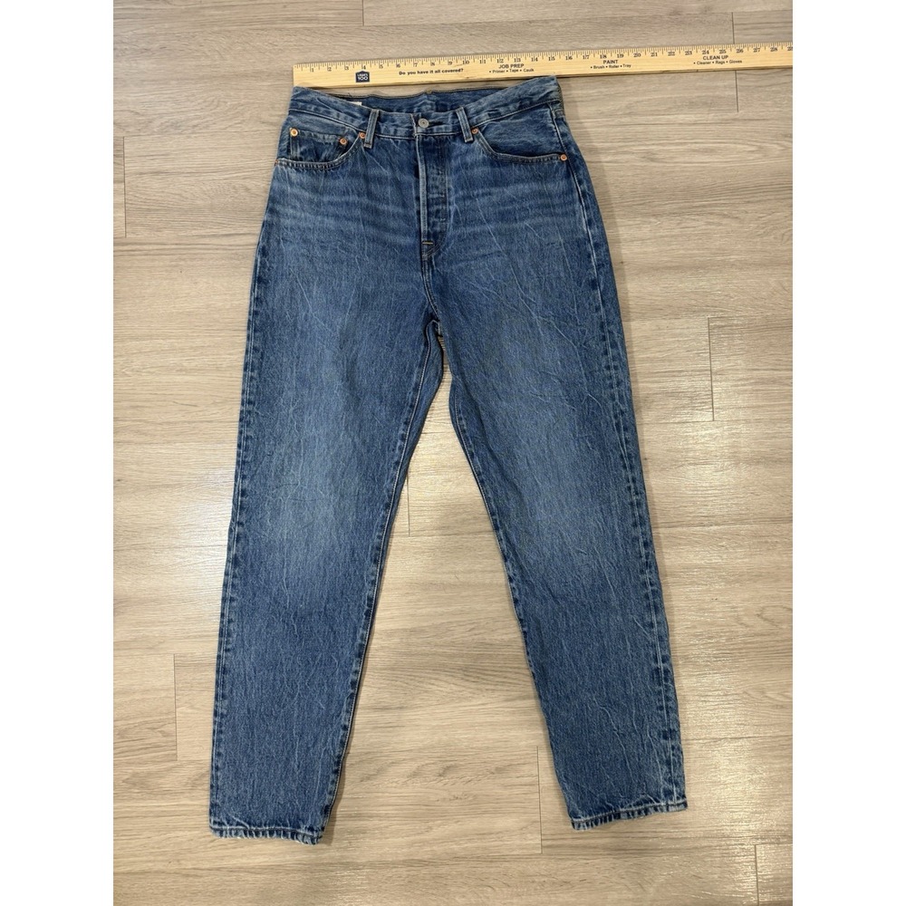 Levi's 501 Premium 81 Women's 29x31 Jeans Blue Denim Straight Leg Button Fly